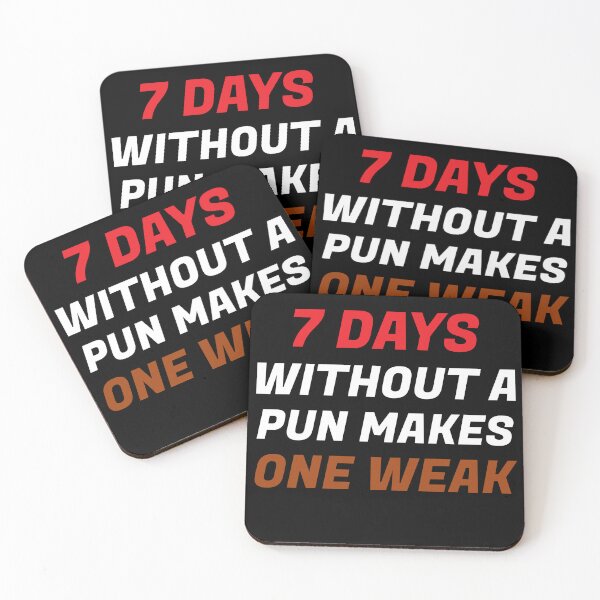 Item preview, 7 Days Without A Pun Makes One Weak Essential T-Shirt designed and sold by YasserArts⭐⭐⭐⭐⭐⭐.