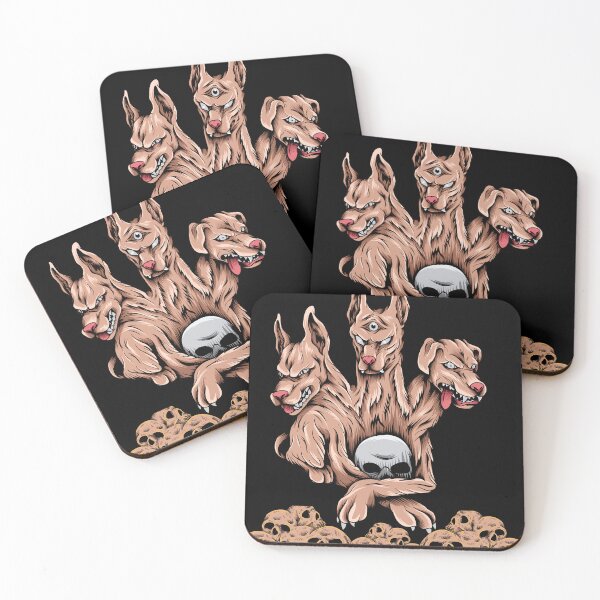 Item preview, THREE-HEADS-DOG-CREATURE-IMAGINATION-STORY-FAIRY-FANTASY-PRINTABLE-DESIGN- designed and sold by Designerboutic.