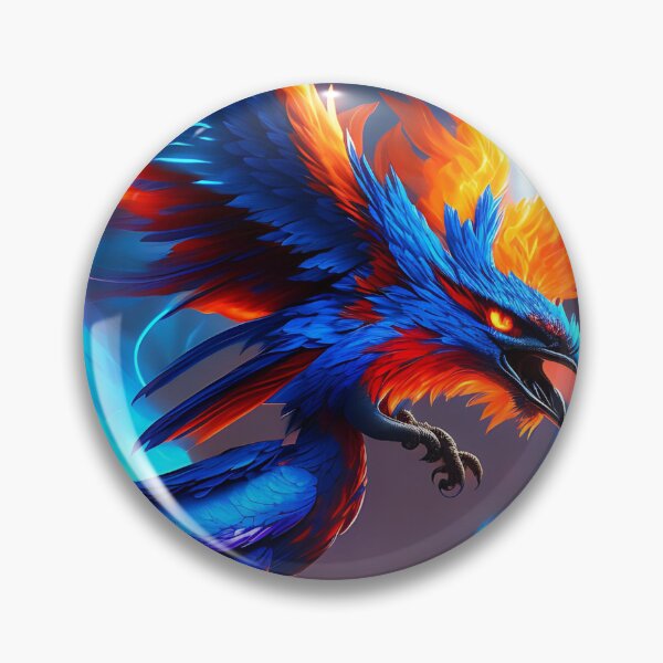 Item preview, Mythical Blue Fire Dragon designed and sold by Space-Wear.