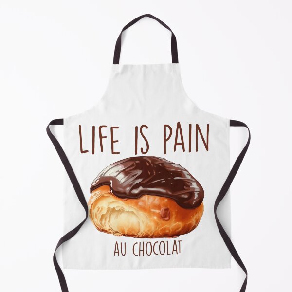 Item preview, Life is Pain au Chocolat French Pastry Classic Funny designed and sold by VictorSchell.