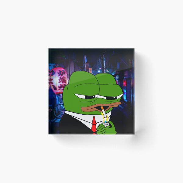 Item preview, Sad Pepe Smoking Businessman designed and sold by Slav-Art.