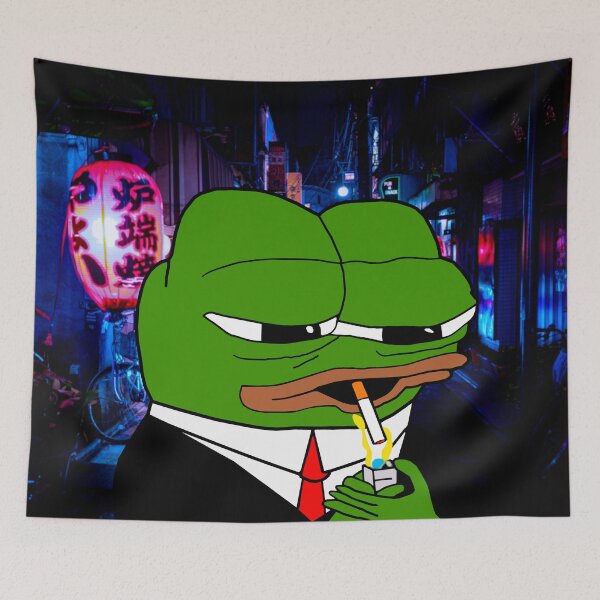 Item preview, Sad Pepe Smoking Businessman designed and sold by Slav-Art.