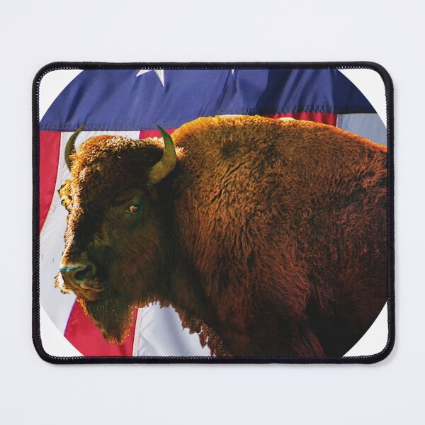 Item preview, American Bison and Flag designed and sold by DakotaInspired.