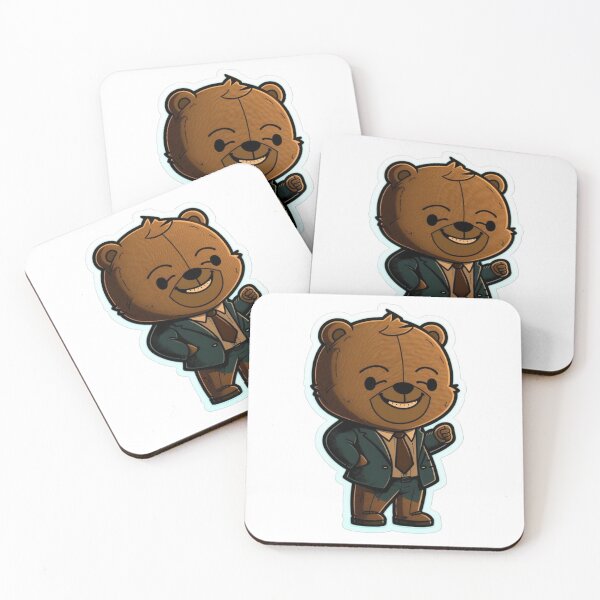 Item preview, Business Bear Suit Sticker designed and sold by Media-DK.