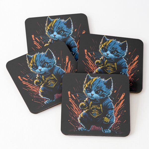 Item preview, Cat Daddy Black Cat Vintage Eighties Style Cat Retro V - Our Funny & Cute Cat Design designed and sold by Chromatic-Art.