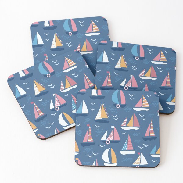 Item preview, Cute sailboats pattern designed and sold by Capictures.