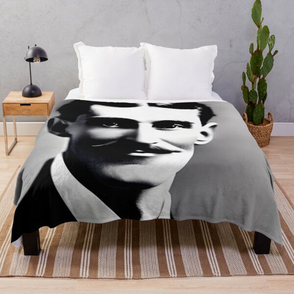 Item preview, Nikola Tesla Portrait | Black and White Nikola Tesla designed and sold by EngineersArt.