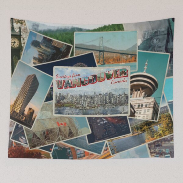 Item preview, Greetings from Vancouver in Canada Vintage style retro souvenir designed and sold by DeveloperProp0.