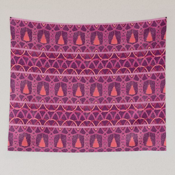Item preview, Passementerie Magenta, Pink, Yellow, Red. Tassels & Weaving Strings  designed and sold by Ale's Art.