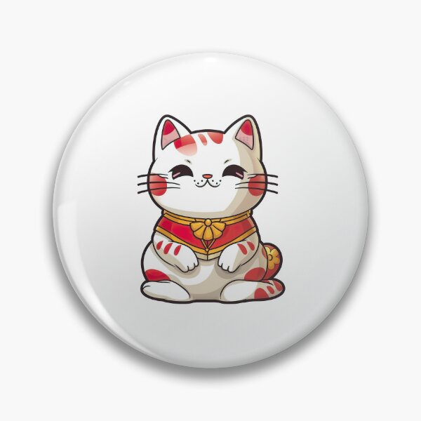 Item preview, Maneki Neko Lucky Cat Sticker No.1 designed and sold by Genina-design.