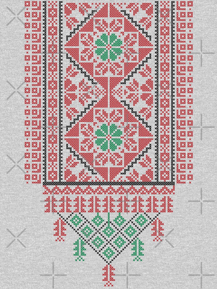 Palestinian Realistic Tatreez Embroidery Design #13 Women's Sweatshirt