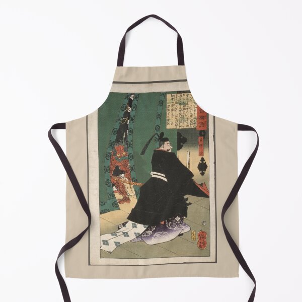 Item preview, Lord Sadanobu with a Demon behind a Screen (1865) by Tsukioka Yoshitoshi designed and sold by GrandBlueDesign.