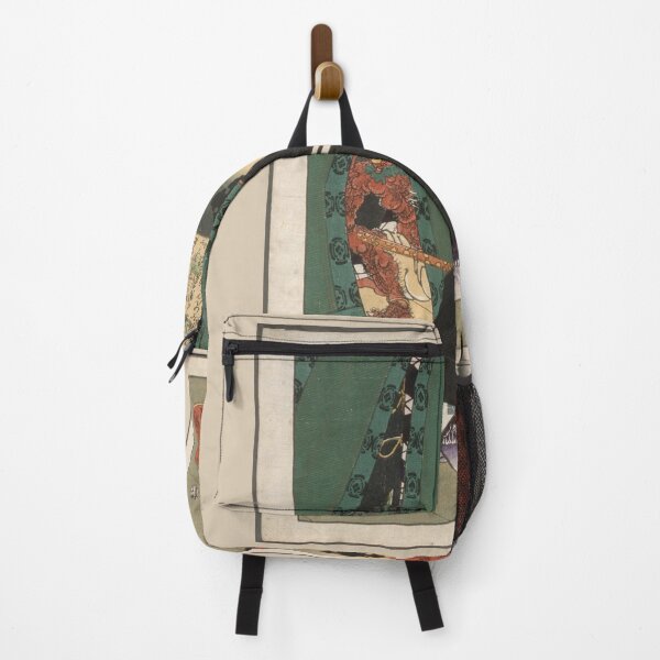 Item preview, Lord Sadanobu with a Demon behind a Screen (1865) by Tsukioka Yoshitoshi designed and sold by GrandBlueDesign.