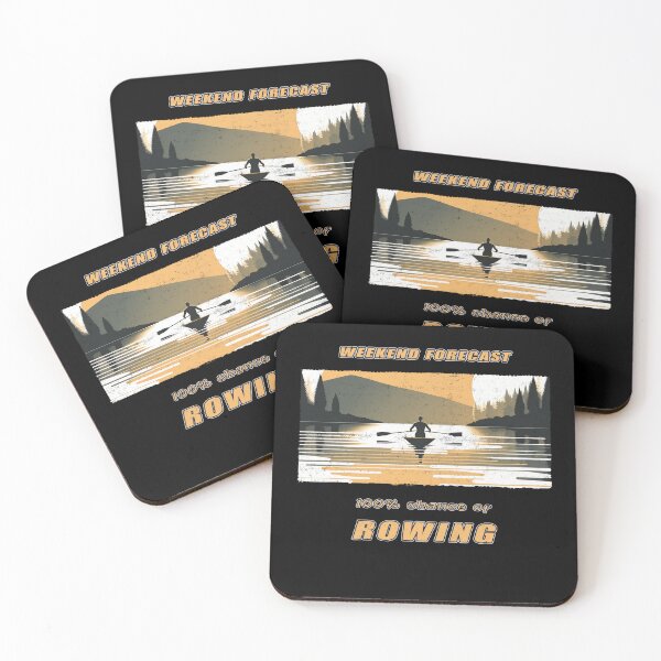 Item preview, Weekend Forecast - 100% Chance of Rowing - A Rowing Design designed and sold by Mindful-Designs.
