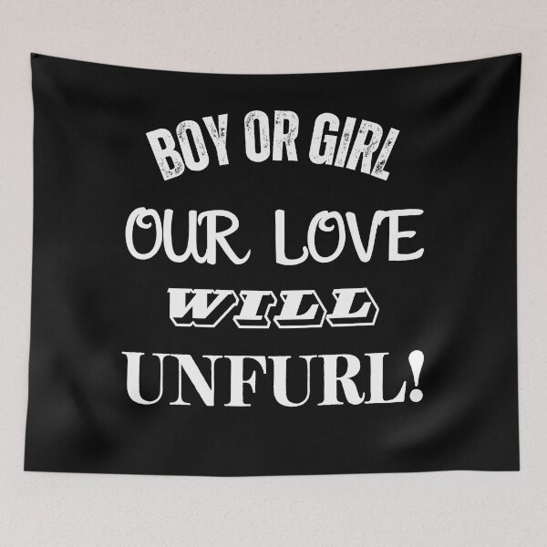 Item preview, Boy or girl, our love will unfurl! : Gender Reveal designed and sold by JOY STORE 45.