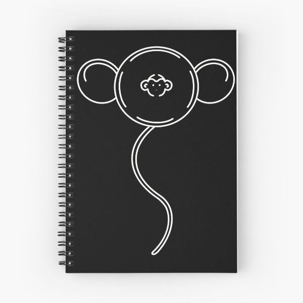 Item preview, Monkey balloon white designed and sold by Emma Raven.