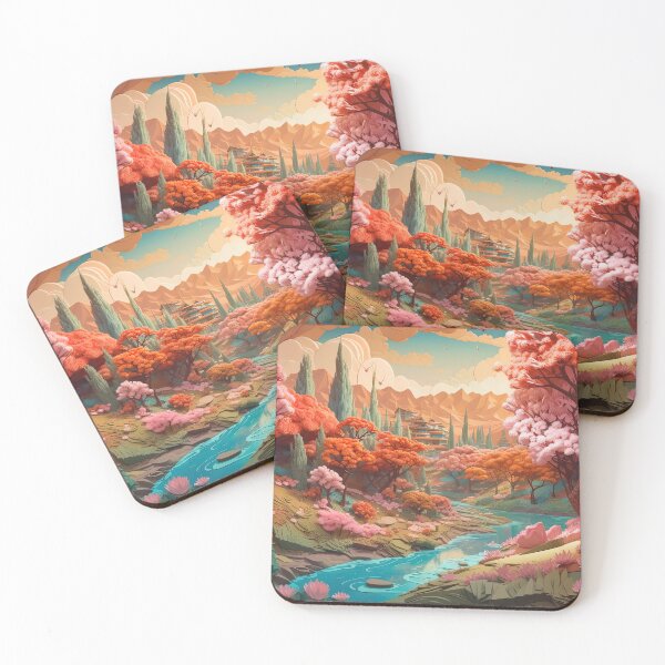 Item preview, Springtime Illustration Dreamy Landscape Painting designed and sold by Juliascutecornr.