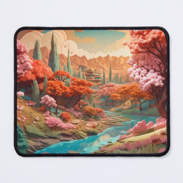 Item preview, Springtime Illustration Dreamy Landscape Painting designed and sold by Juliascutecornr.