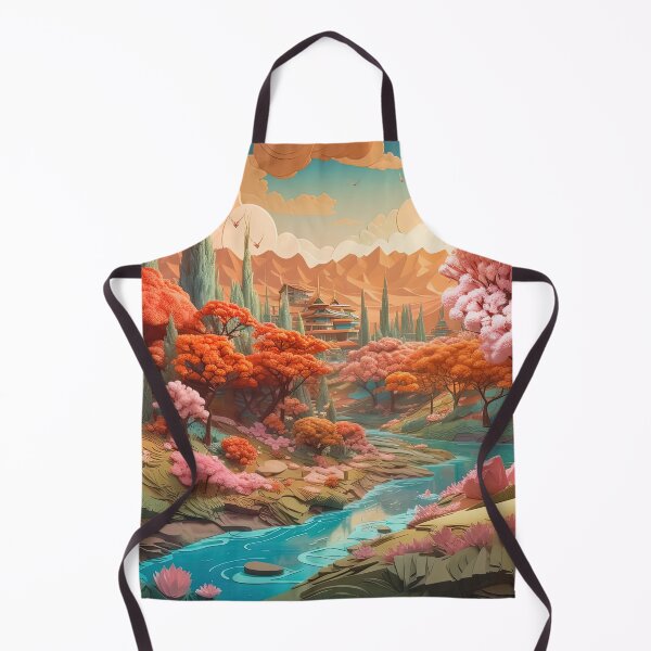 Item preview, Springtime Illustration Dreamy Landscape Painting designed and sold by Juliascutecornr.