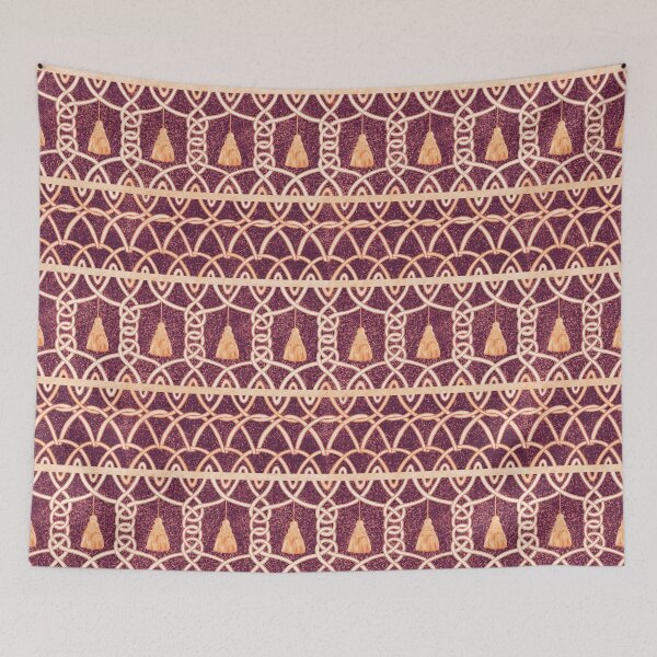 Item preview, Passementerie Brown, Yellow, Cream. Tassels & Weaving Strings  designed and sold by Ale's Art.