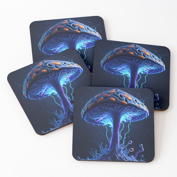 Item preview, Glowing Mushroom #40 Part of the Glowing Mushroom Collection designed and sold by Psychedelic Psychos.