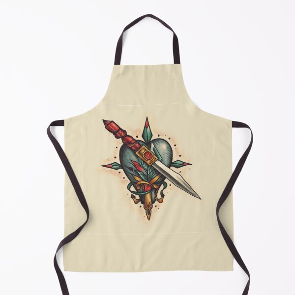 Item preview, Neo Traditional Heart and Dagger Art Design designed and sold by MerikDigital.