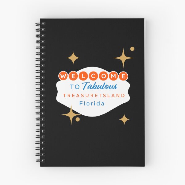 Item preview, Las Vegas Style Sign Graphic Customized Welcome to Fabulous Treasure Island, Florida!  designed and sold by Pirate Foto.