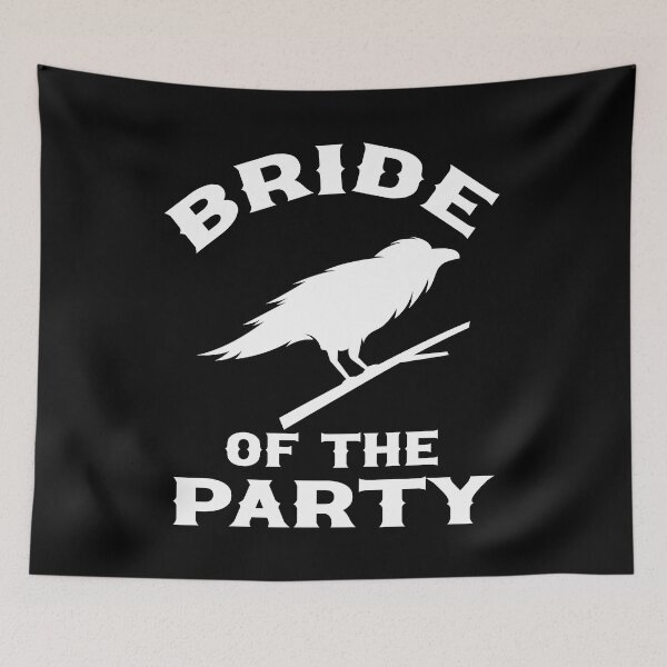 Item preview, Til Death Do We Party Bachelorette Party Bride of The Party Raven Gothic Wedding Design designed and sold by mysticblvd.