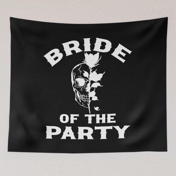 Item preview, Til Death Do We Party Bachelorette Party Bride of The Party Skull and Black Rose Gothic Wedding Design designed and sold by mysticblvd.