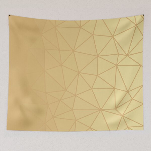 Artikelvorschau, Moderne goldene Wireframe-geometrische Zusammenfassung entworfen und verkauft von patternsoup.