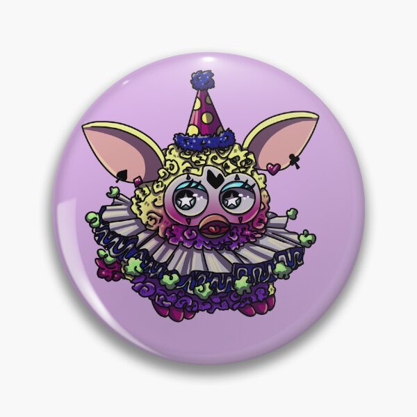 Artikelvorschau, Bunter Clown Furby entworfen und verkauft von Hannah Farber.