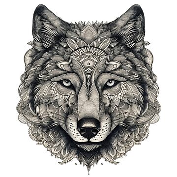 Wolf Yin Yang Traditional Tattoo Hoodie Tattoo Design 