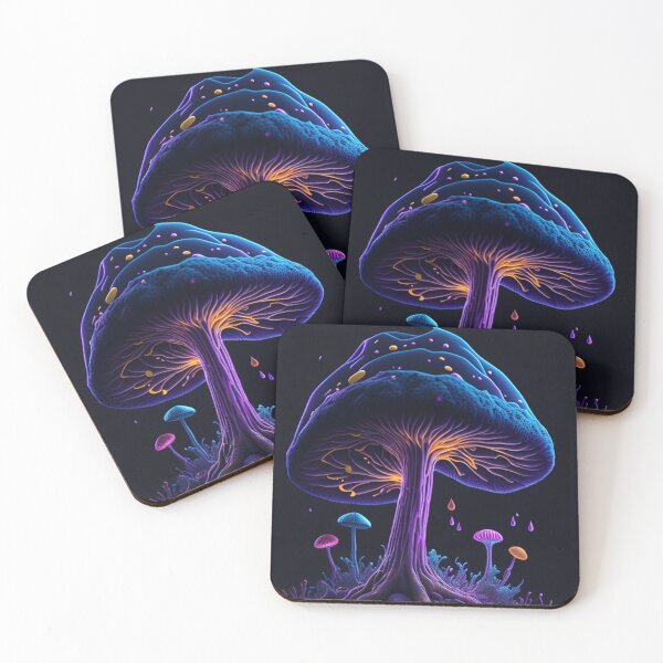 Item preview, Glowing Mushroom #48 Part of the Glowing Mushroom Collection designed and sold by Psychedelic Psychos.