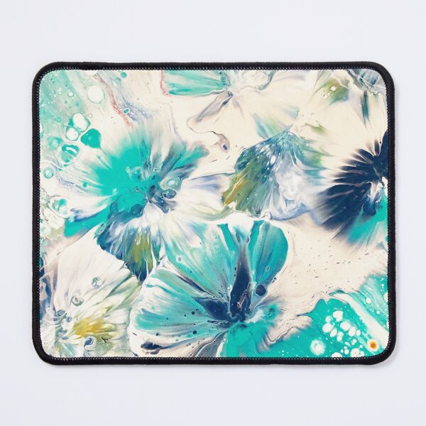 Item preview, Water Blue Blossoms | Fluid Art Design designed and sold by acrylicartp.