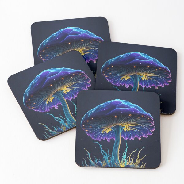Item preview, Glowing Mushroom #52 Part of the Glowing Mushroom Collection designed and sold by Psychedelic Psychos.