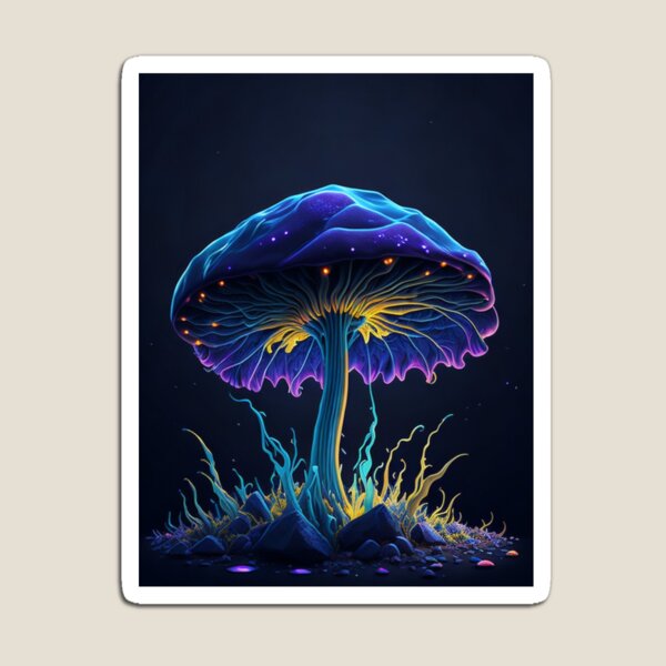 Item preview, Glowing Mushroom #52 Part of the Glowing Mushroom Collection designed and sold by Psychedelic Psychos.