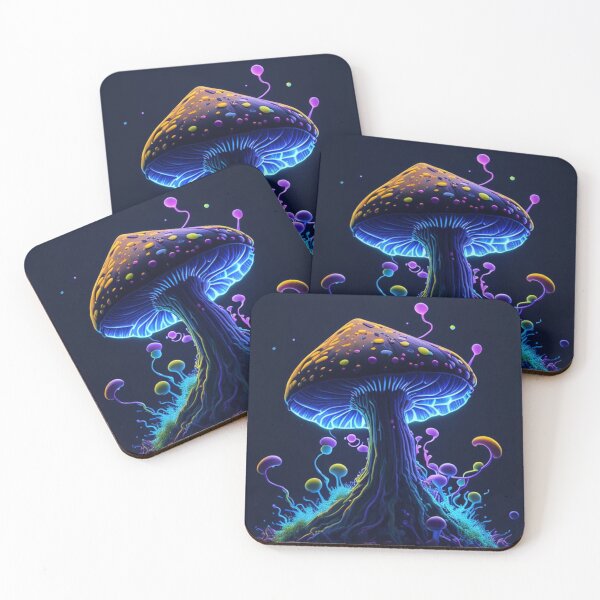 Aperçu de l'œuvre Glowing Mushroom #53 Part of the Glowing Mushroom Collection créée et vendue par Psychedelic Psychos.
