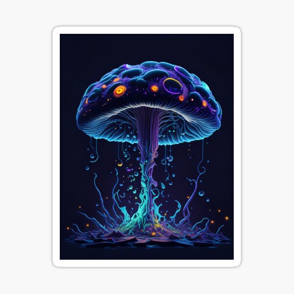 Glowing Mushroom #54 Part of the Glowing Mushroom Collection Sticker