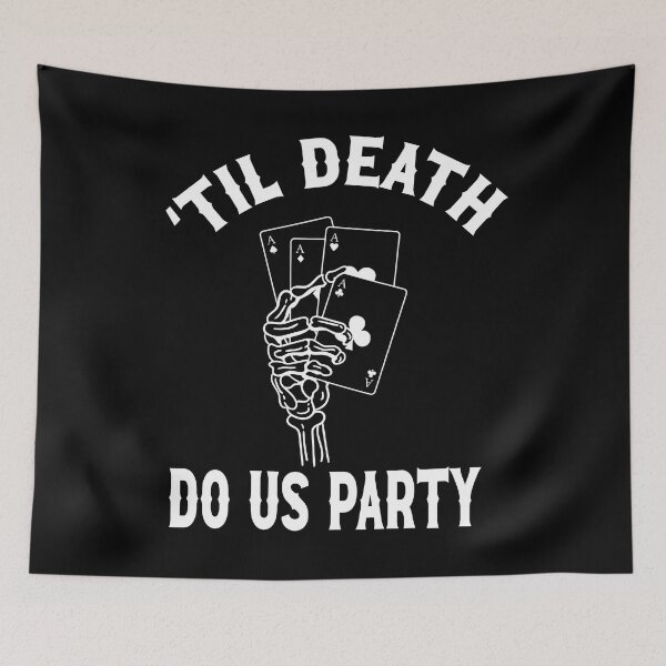 Item preview, Til Death Do We Party Bachelorette Party Groom Or Die-17 Gothic Wedding Design designed and sold by mysticblvd.
