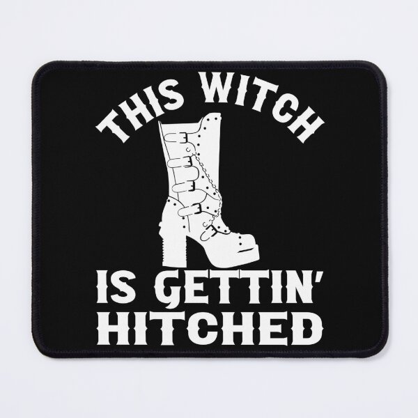 Item preview, Til Death Do We Party Bachelorette Party This Witch Is Gettin Hitched Black Boot Gothic Wedding Design designed and sold by mysticblvd.