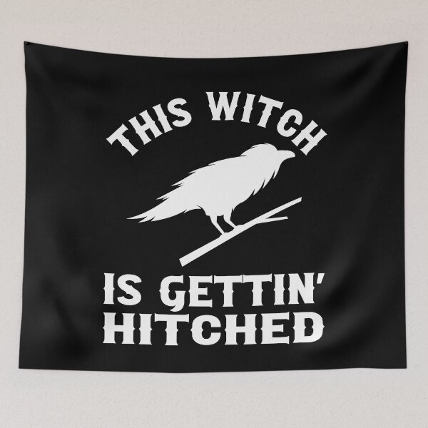 Item preview, Til Death Do We Party Bachelorette Party This Witch Is Gettin Hitched Raven Gothic Wedding Design designed and sold by mysticblvd.