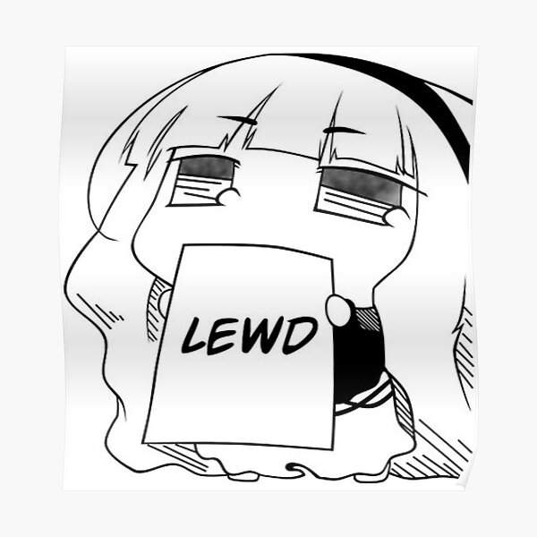 "Lewd Anime girl" Poster by TheDeltaFighter | Redbubble