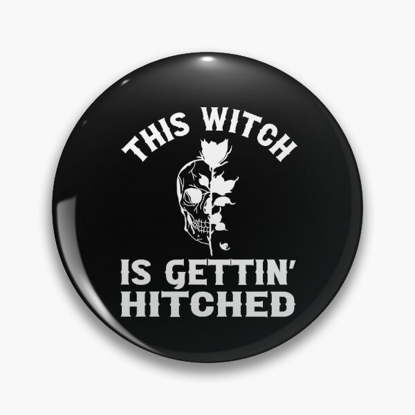 Item preview, Til Death Do We Party Bachelorette Party This Witch Is Gettin Hitched Skull and Black Rose Gothic Wedding Design designed and sold by mysticblvd.