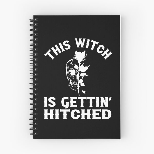 Item preview, Til Death Do We Party Bachelorette Party This Witch Is Gettin Hitched Skull and Black Rose Gothic Wedding Design designed and sold by mysticblvd.