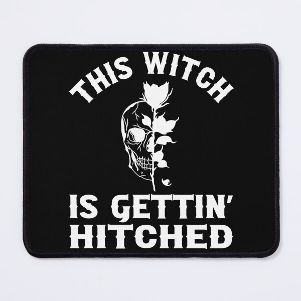 Item preview, Til Death Do We Party Bachelorette Party This Witch Is Gettin Hitched Skull and Black Rose Gothic Wedding Design designed and sold by mysticblvd.