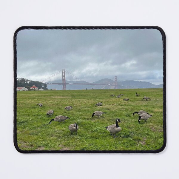 Item preview, Golden Gate Bridge from Crissy Field with Geese designed and sold by BaggyYogaPants.