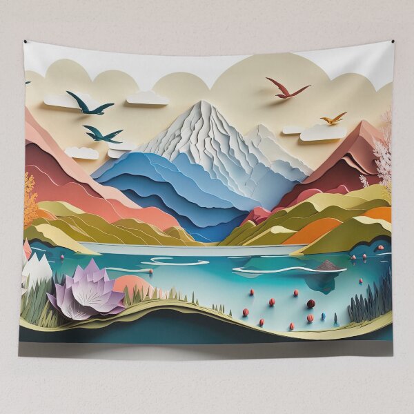 Item preview, Colorful Mountain Spring Landscape designed and sold by Juliascutecornr.