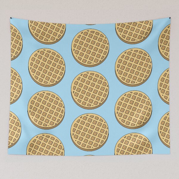 Item preview, Do You Like Waffles? (Blue) designed and sold by Reba Lou.