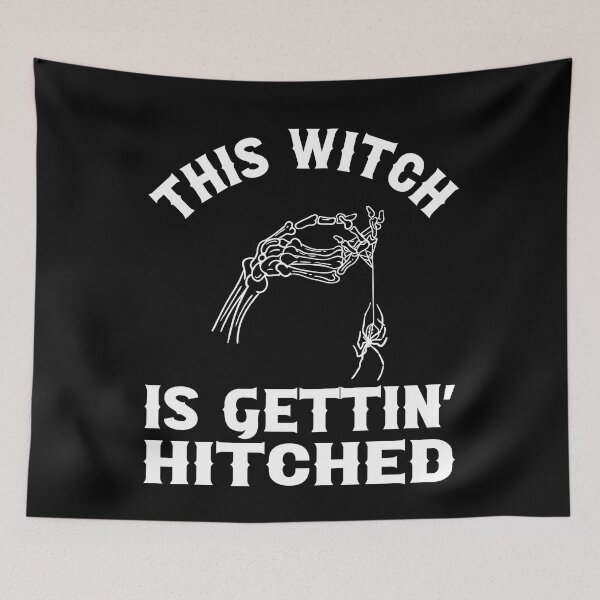 Item preview, Til Death Do We Party Bachelorette Party This Witch Is Gettin Hitched Spider Gothic Wedding Design designed and sold by mysticblvd.