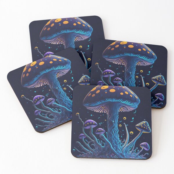 Item preview, Glowing Mushroom #58 Part of the Glowing Mushroom Collection designed and sold by Psychedelic Psychos.